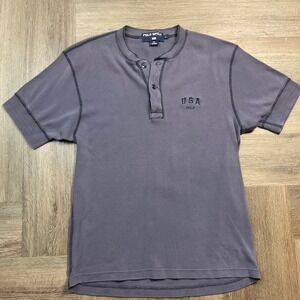 Vintage Polo Sport Ralph Lauren Henley Shirt Mens Large Eggplant Purple Logo 90s